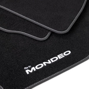 Dywaniki welurowe LOGO FORD Mondeo Mk4 2010-2014 rozstaw stoperów 31 cm